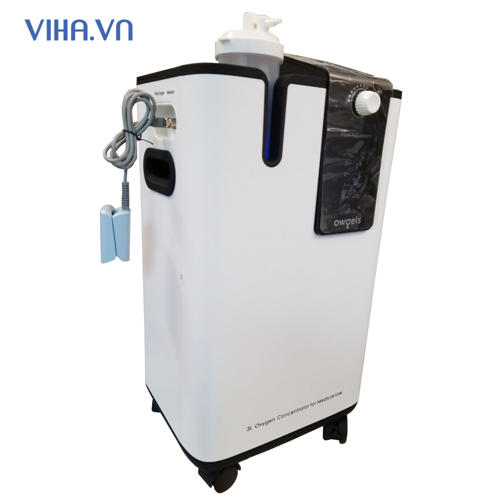Máy Tạo Oxy Owgels OZ-3-01TWX0 Có Đo SPO2 và Xông Mũi Họng
