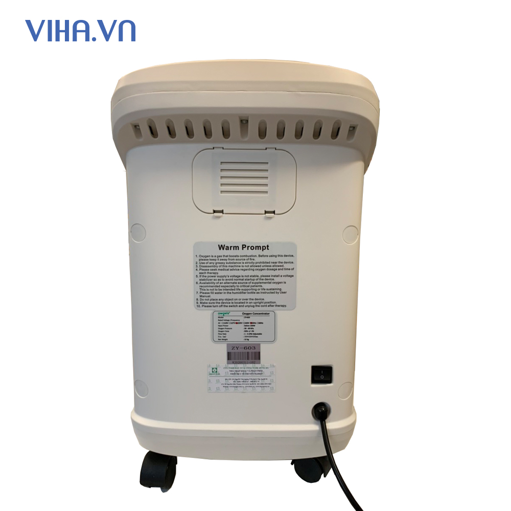 Máy Tạo Oxy 3 Lít Owgels ZY-603