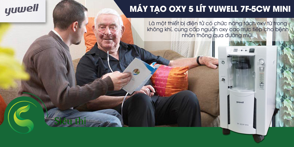 Máy tạo oxy Yuwell 7F-5CW Mini