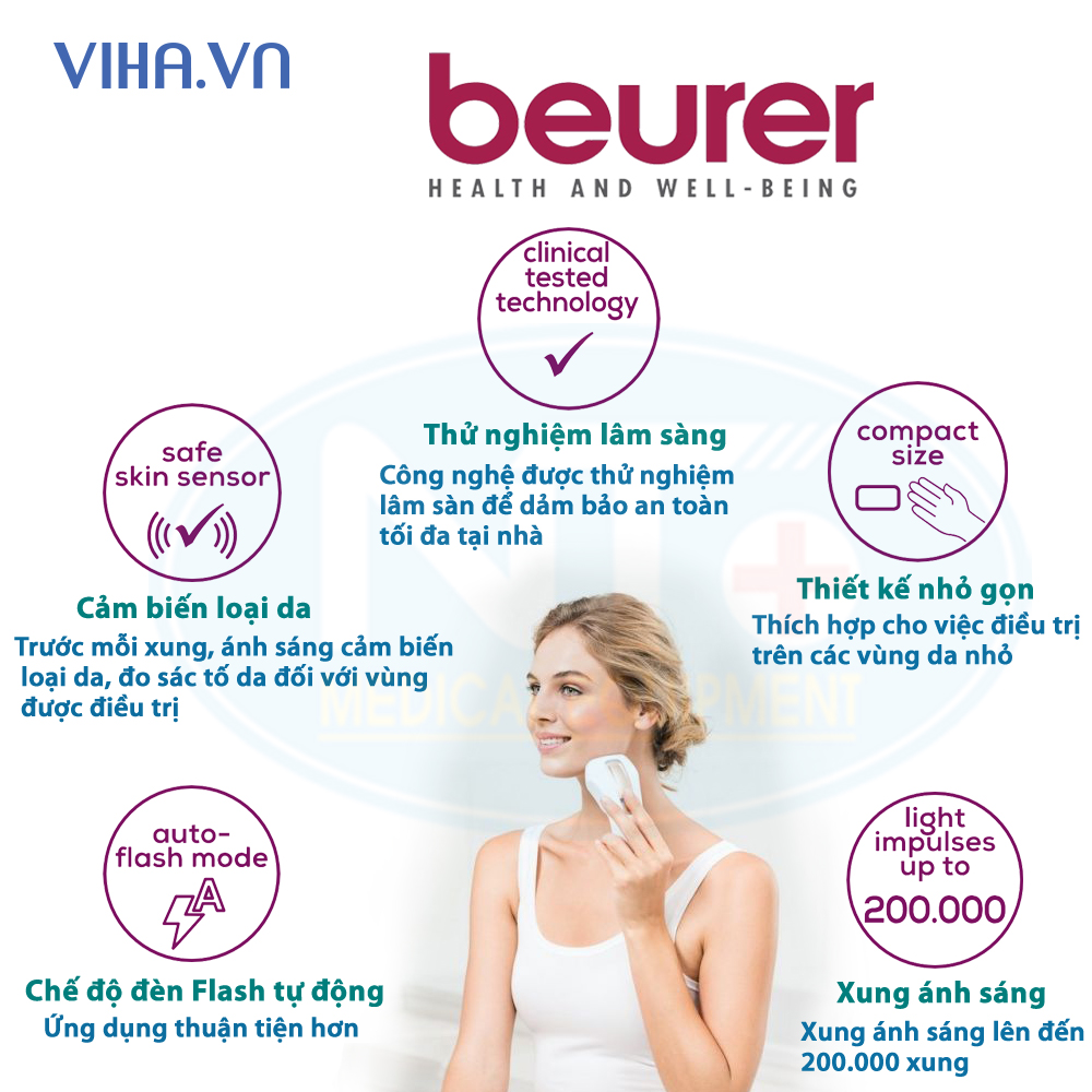 Máy triệt lông Beurer Pure Skin Pro IPL 5500