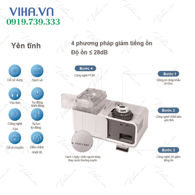 Máy trợ thở CPAP Yuwell YH360