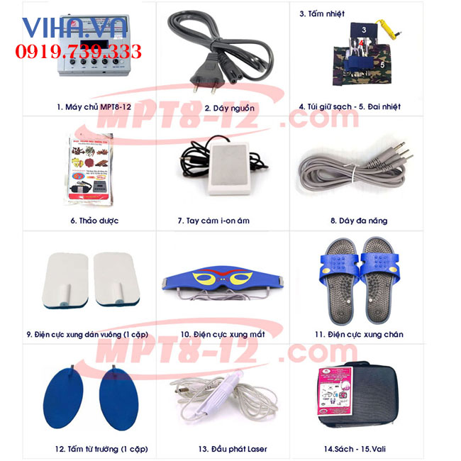 Máy vật lý trị liệu MPT8-12 đa chức năng Bộ quốc phòng