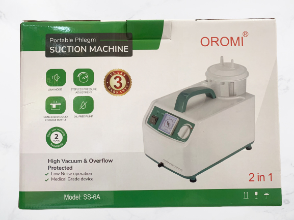 Máy xông khí dung và hút mũi chuyên dụng 2 trong 1 Oromi SS6A