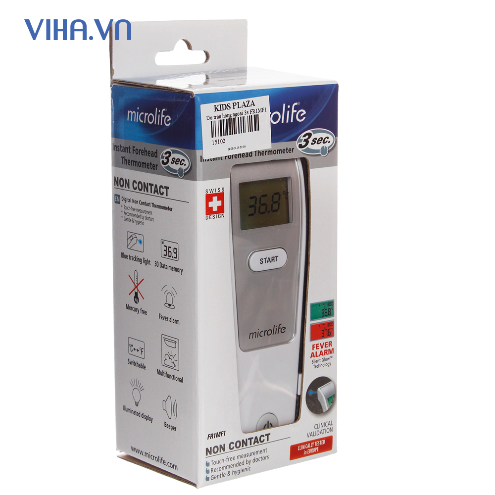 Nhiệt Kế Điện Tử Hồng Ngoại Đo Trán Microlife FR1MF1