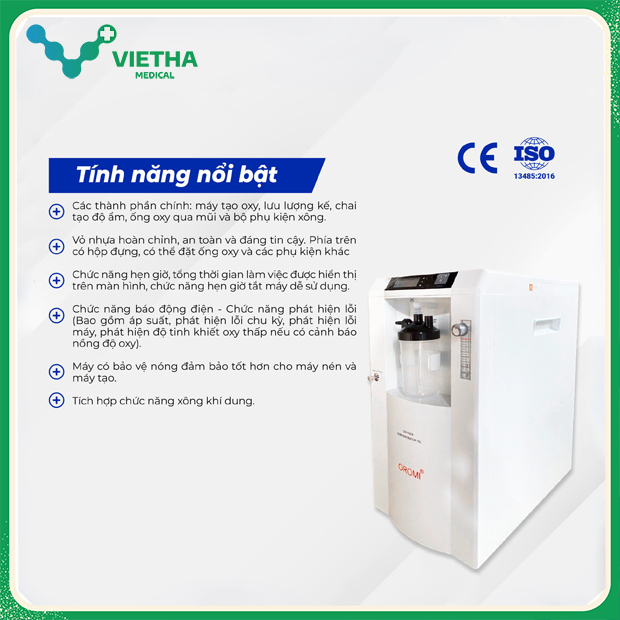 Máy tạo oxy Oromi SZ-5AW Công nghệ Nhật Bản 5L, 10L