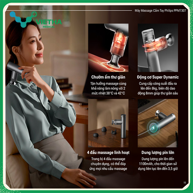 Máy Massage Cầm Tay Philips PPM7307