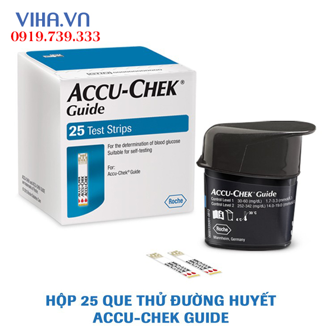 Que thử đường huyết Accu-chek Guide chính hãng