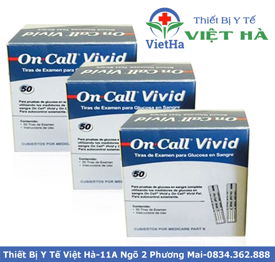Que thử đường huyết on call vivid
