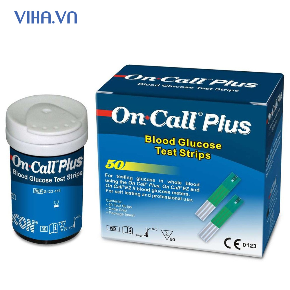 Bộ que thử đường huyết On Call Plus