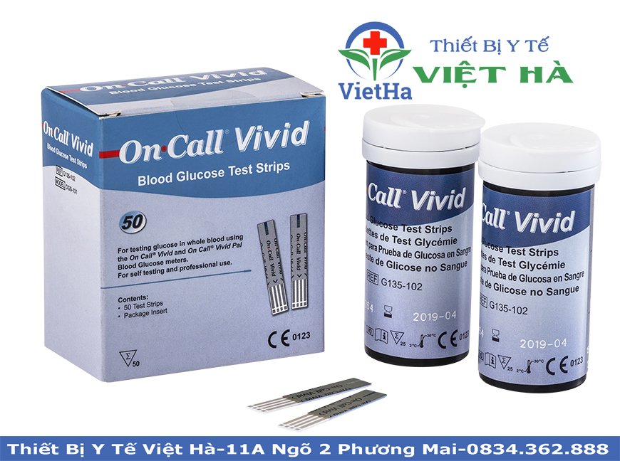 Que thử đường huyết on call vivid