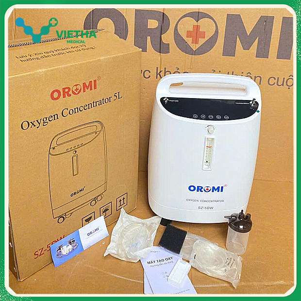 Máy Tạo Oxy Oromi SZ-5DW – 5 Lít Cao Cấp, Tích Hợp Xông Khí Dung