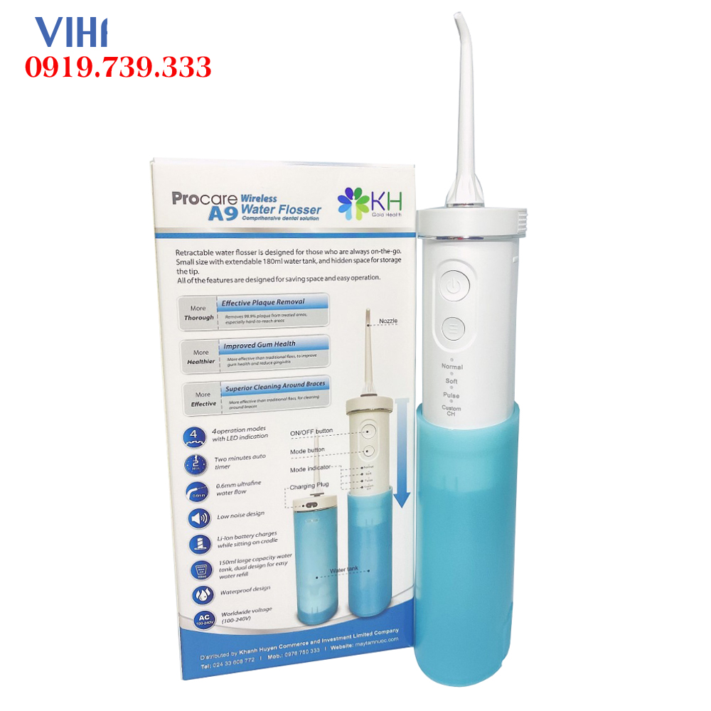 Máy Tăm Nước Du Lịch Procare A9-Gấp Gọn