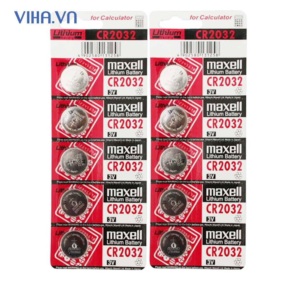 Combo vỉ 5 viên pin maxell cr2032