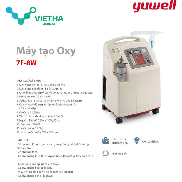 Máy Tạo Oxy Yuwell 7F-8/8W