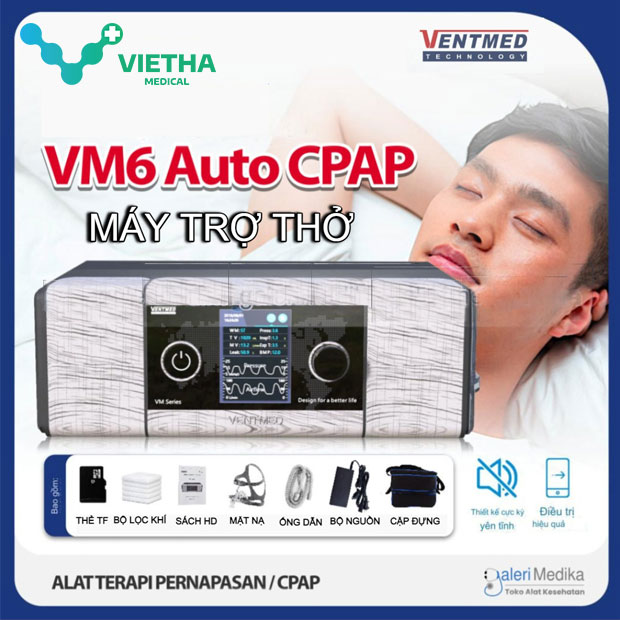 Máy Trợ Thở Ventmed VM6 Auto CPAP