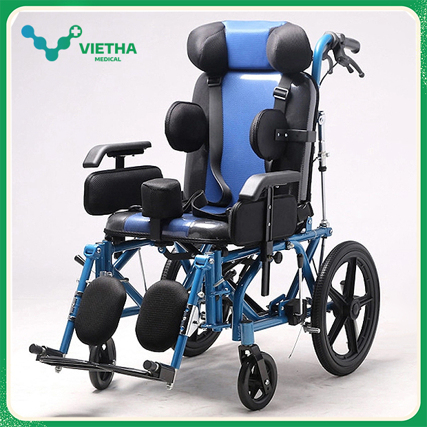Xe lăn cho trẻ bại não Lucass X58L (có ngả nằm)