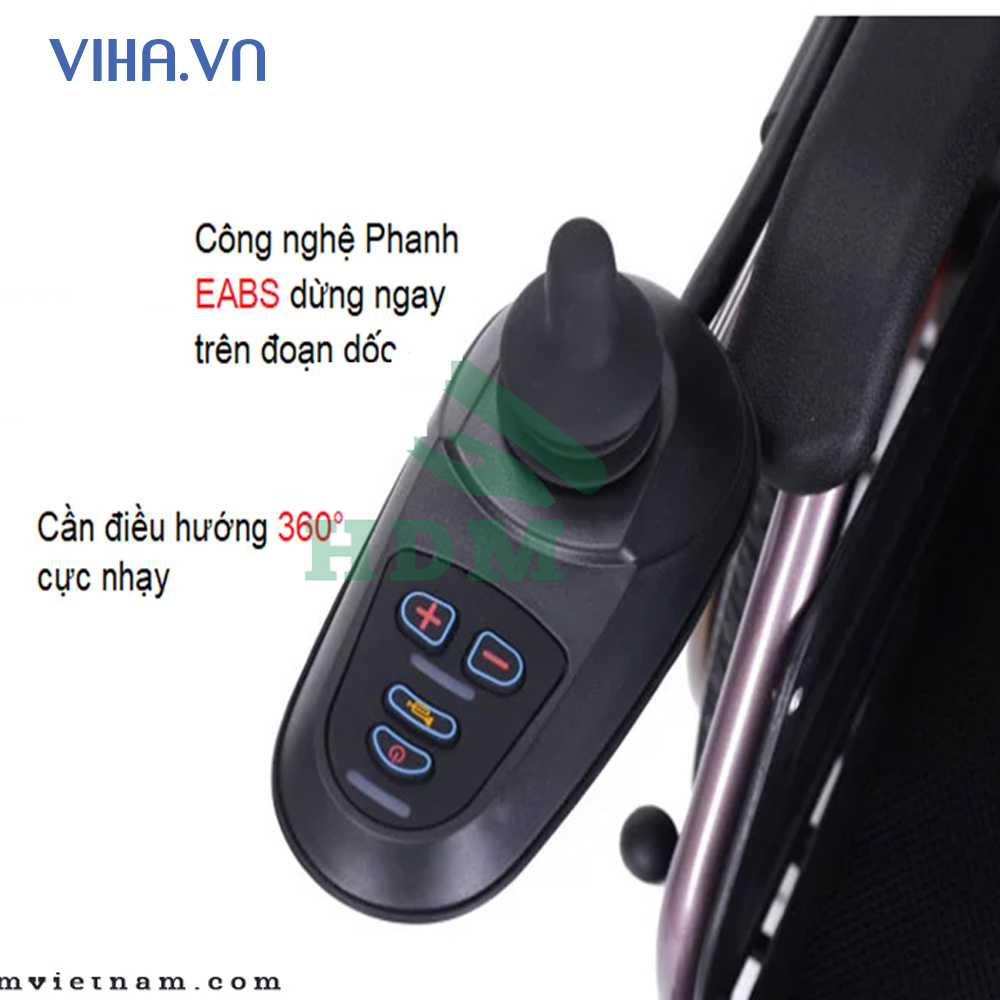 Xe lăn điện 2 trong 1 Color 180C Plus ( lăn điện và lăn tay)