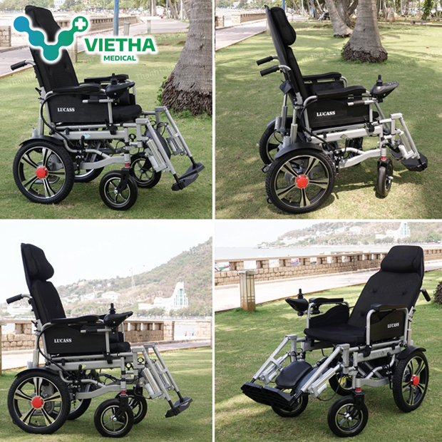 Xe lăn điện ngả nằm tự động Lucass Jazz S50