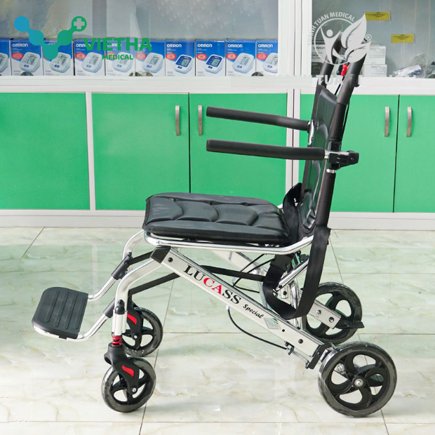 Xe Lăn Du Lịch Lucass X69 - Xe Đẩy Tay Bánh Nhỏ Cao Cấp