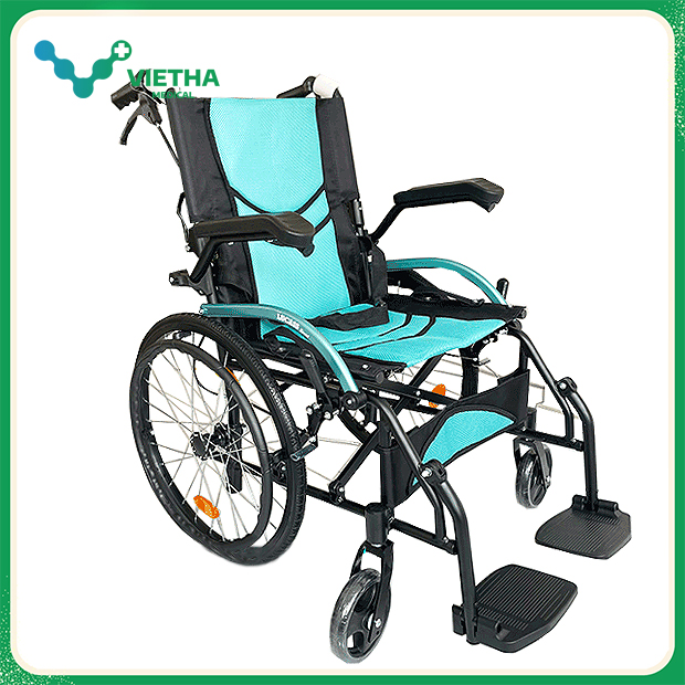 Xe lăn hợp kim nhôm siêu nhẹ Lucass X63L New