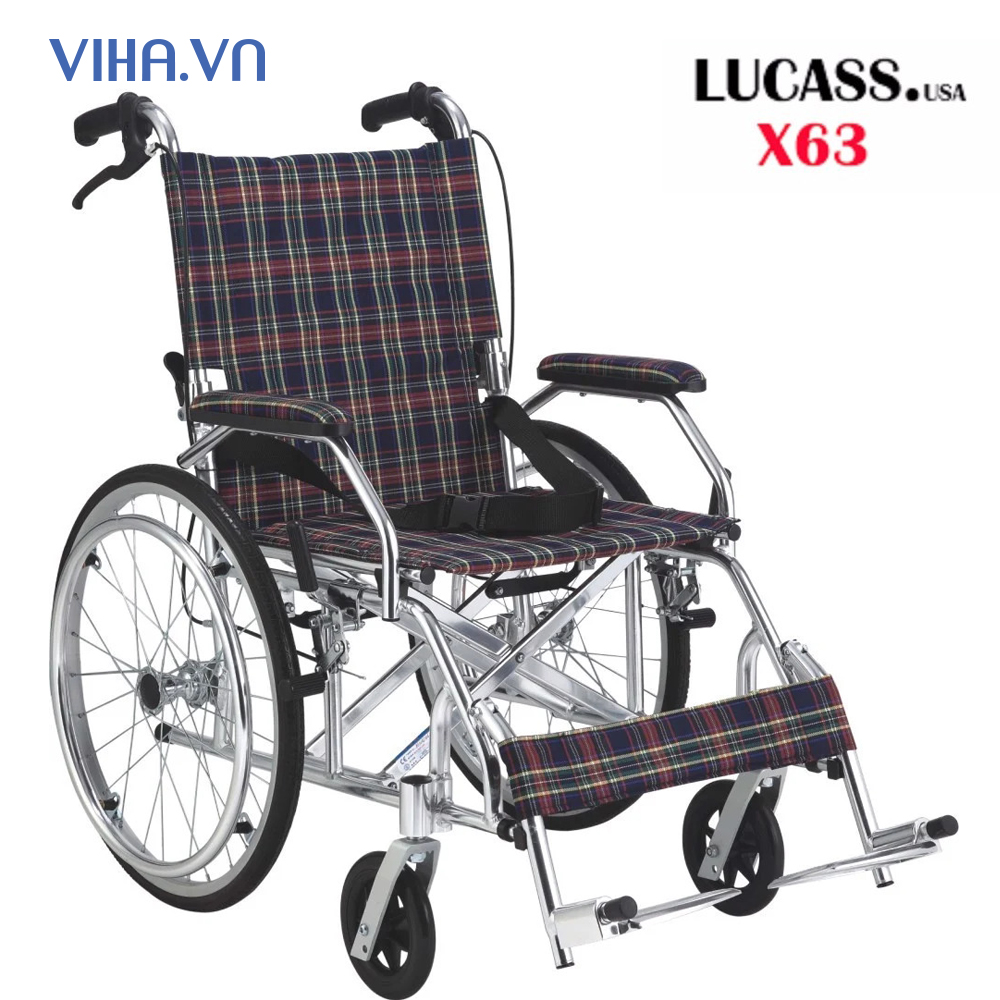 Xe lăn siêu nhẹ Lucass X63 (X63L-X63A) dùng cho người già