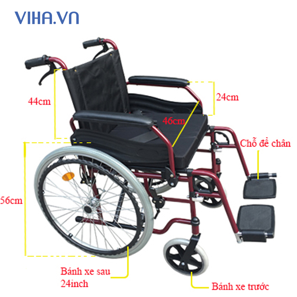 Xe Lăn Lucass X86- xe lăn hợp kim nhôm