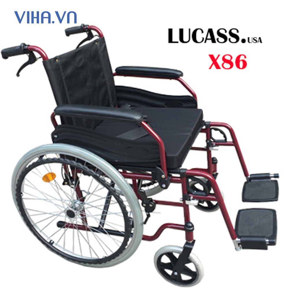 Xe Lăn Lucass X86- xe lăn hợp kim nhôm