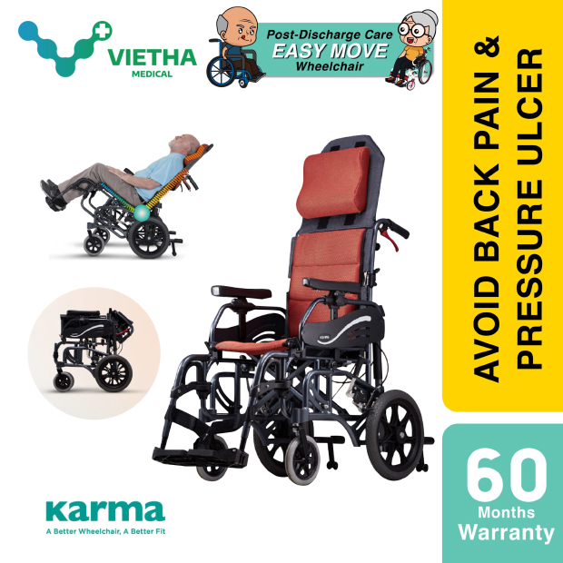 Xe lăn cao cấp Karma VIP 515 công nghệ mới hiện đại