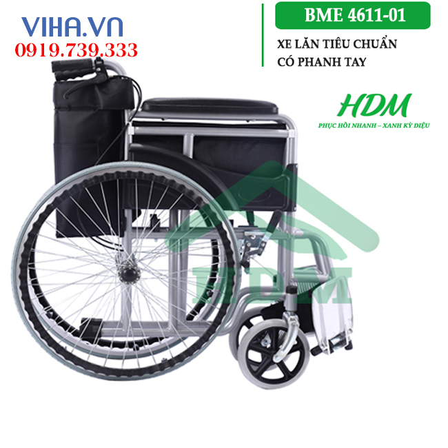 Xe lăn tay có phanh Hadimed BME 4611