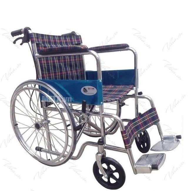 Xe lăn Lucass X75J có phanh, gấp gọn tiện lợi