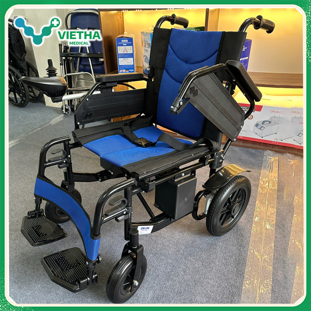Xe lăn điện OROMI XLD-19S – Gấp gọn, nhẹ, tiện lợi cho người già & người khuyết tật