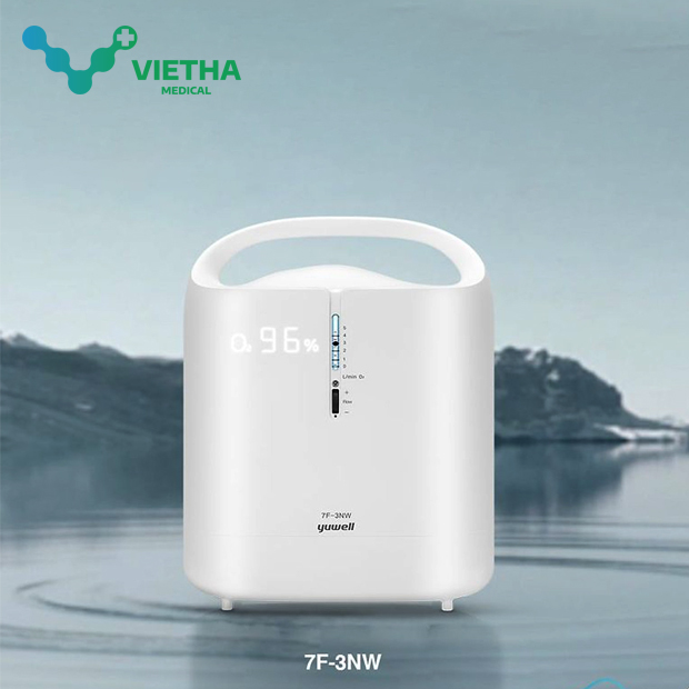 Máy Tạo Oxy Yuwell 7F-3NW 3L/phút Nhỏ Gọn