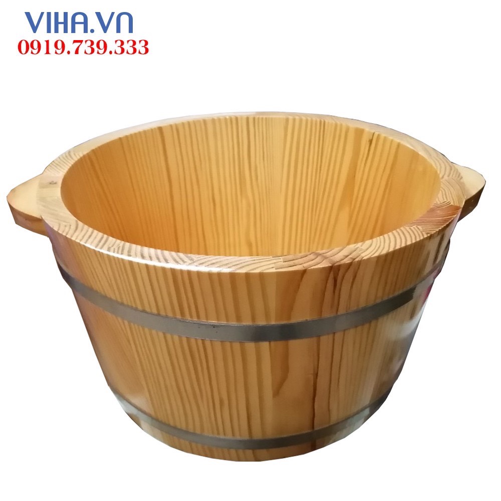 Chậu Ngâm Chân Bằng Gỗ Thông Nhật - Bồn Gỗ Ngâm Chân