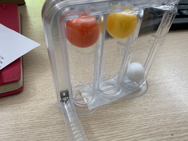 Phế dung kế 3 bóng đo chức năng phổi B-SPIRO Triball Volumetric Exerciser