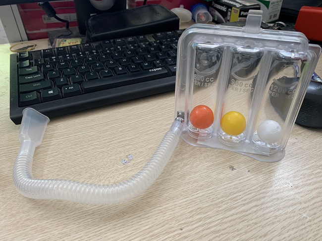 Phế dung kế 3 bóng đo chức năng phổi B-SPIRO Triball Volumetric Exerciser