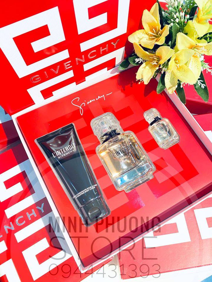 Gift Set Nước Hoa Nữ Givenchy L'Interdit EDP | Mỹ phẩm Minh Phương Store  Sóc Trăng