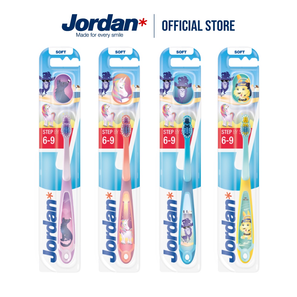 Bàn chải đánh răng Jordan cho bé từ 6-9 tuổi