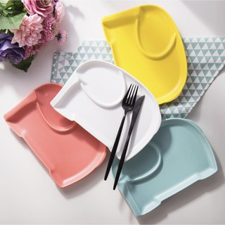 Dĩa Gốm Sứ hình voi - Bé ăn dặm