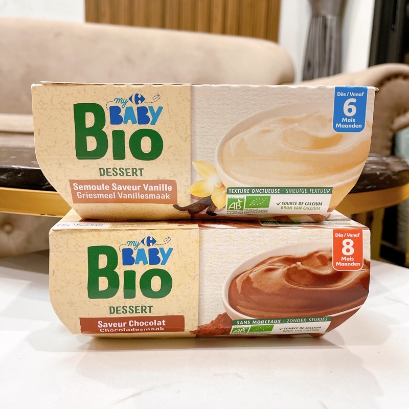 Váng sữa BabyBio Carrefour hữu cơ cho bé từ 6 tháng tuổi