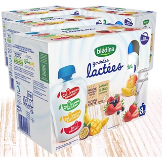Sữa chua phomai mix trái cây Bledina Gourde Lactee dạng túi dành cho bé từ 10 tháng