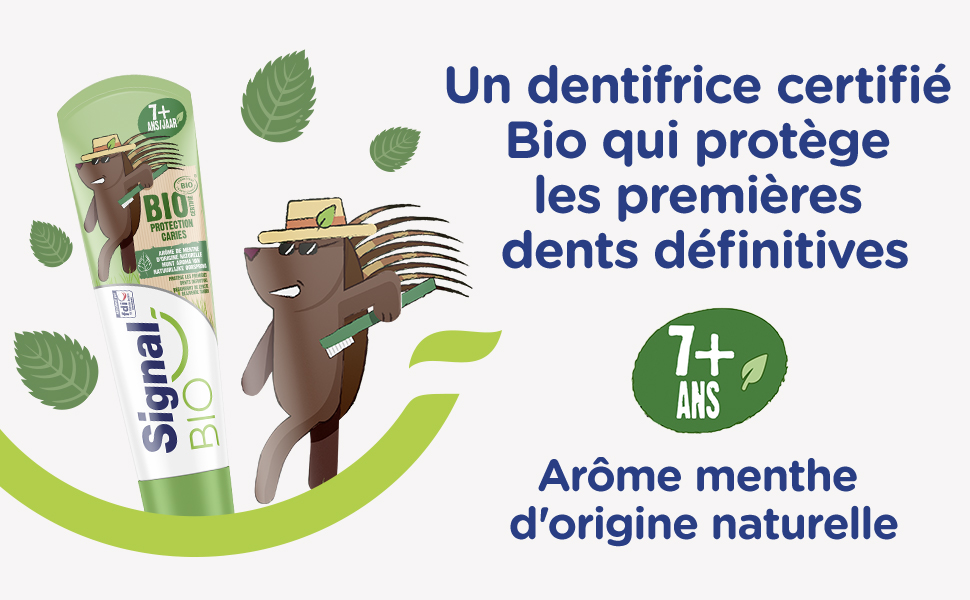 Kem đánh răng hữu cơ Signal cho bé từ 3 tuổi - tuýp 50ml