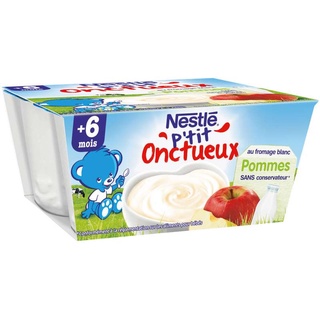 Sữa chua Phomai kem trắng mix trái cây NESTLE cho bé từ 6 tháng tuổi