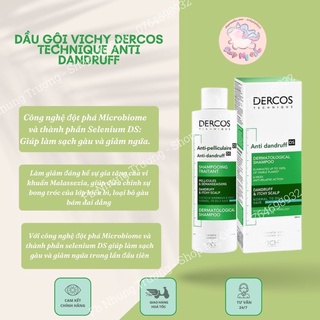Dầu Gội Giảm Gàu Dành Cho Da Đầu Dầu Vichy Dercos Anti-Dandruff DS 200ml
