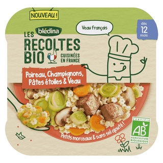 Hủ ăn dặm hữu cơ vị mặn Bledina cho bé từ 12 tháng tuổi