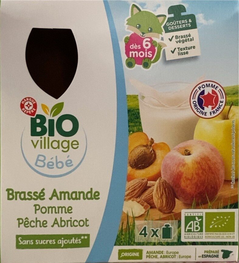 Sữa chua Bio Village dừa/hạnh nhân dạng túi không chứa sữa (thích hợp cả bé dị ứng) cho bé từ 6 tháng