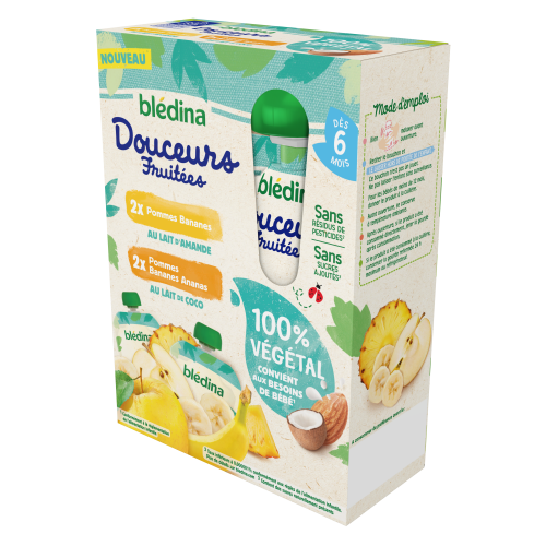 Trái cây mix sữa dừa Bledina 100% thuần chay