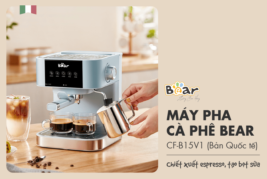 Máy pha cà phê Bear KFJ-A15L1 (CF-B15V1)