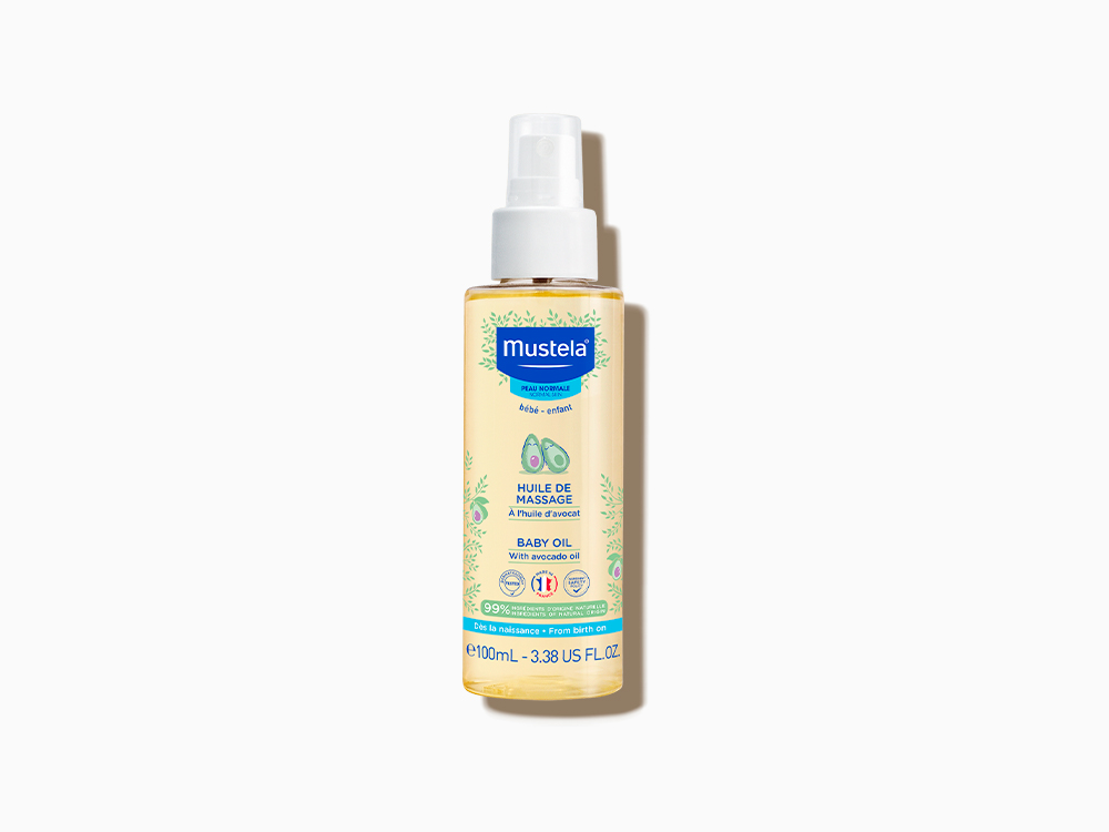 Dầu matxa cho bé Mustela Massage Baby Oil 99% tự nhiên 100ml