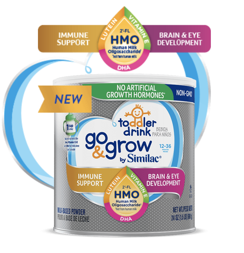 Sữa Similac Go & Grow NON-GMO- HMO (Xám) 680g - Cho bé 12-36 tháng