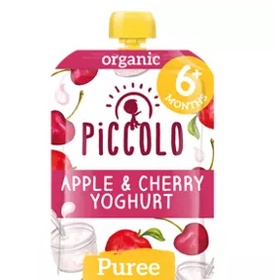 Sữa chua hữu cơ Piccolo mix trái cây cho bé từ 6 tháng tuổi